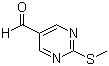 structure of CAS# 90905-31-0, 2-甲硫基嘧啶-5-甲醛
