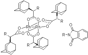 CAS # 909393-65-3, Tetrakis[mu-[(alphaR)-1,3-dihydro-1,3-dioxo-alpha-tricyclo[3.3.1.1(3,7)]dec-1-yl-2H-isoindole-2-acetato]]dirhodium