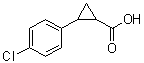 structure of CAS# 90940-40-2, 2-(4-氯苯基)环丙烷羧酸