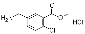 structure of CAS# 90942-47-5, 5-(氨基甲基)-2-氯苯甲酸甲酯盐酸盐