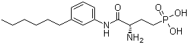 CAS 登录号：909725-63-9, [(3S)-3-氨基-4-[(3-己基苯基)氨基]-4-氧代丁基]膦酸