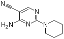 structure of CAS# 90973-23-2, 4-氨基-2-(1-哌啶基)嘧啶-5-甲腈
