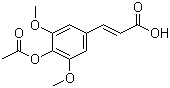 CAS 登录号：90985-68-5, 3-[4-(乙酰氧基)-3,5-二甲氧基肉桂酸