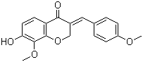 CAS # 90996-27-3, 8-Methoxybonducellin, Intricatin, (E)-7-Hydroxy-8-methoxy-3-(4-methoxybenzylidene)chroman-4-one