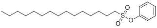 structure of CAS# 91082-17-6, Phenyl 1-pentadecanesulfonate