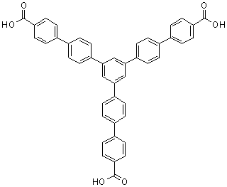 structure of CAS# 911818-75-2, 1,3,5-Tris(4'-carboxy[1,1'-biphenyl]-4-yl)benzene