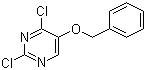structure of CAS# 91183-17-4, 2,4-Dichloro-5-(phenylmethoxy)pyrimidine