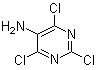 structure of CAS# 91322-00-8, 5-氨基-2,4,6-三氯嘧啶