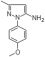 structure of CAS# 91331-86-1, 1-(4-甲氧基苯基)-3-甲基-1H-吡唑-5-胺