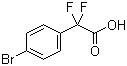 structure of CAS# 913574-93-3, 2-(4-Bromophenyl)-2,2-difluoroacetic acid