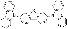 structure of CAS# 913738-04-2, 9,9'-(2,8-Dibenzothiophenediyl)bis-9H-carbazole
