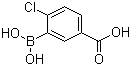 structure of CAS# 913835-75-3, 2-Chloro-5-carboxyphenylboronic acid