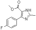 CAS 登录号：914288-11-2, 4-(4-氟苯基)-2-甲基-1H-咪唑-5-羧酸甲酯