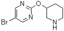 CAS # 914347-73-2, 5-Bromo-2-(3-piperidinyloxy)pyrimidine