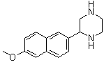 structure of CAS# 914348-90-6, 2-(6-甲氧基-2-萘基)哌嗪