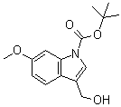 structure of CAS# 914349-08-9, 3-(羟基甲基)-6-甲氧基吲哚-1-羧酸叔丁酯