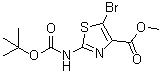 CAS # 914349-71-6, Methyl 5-bromo-2-(tert-butoxycarbonylamino)thiazole-4-carboxylate
