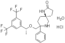structure of CAS# 914462-92-3, Rolapitant hydrochloride monohydrate
