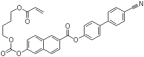 CAS # 914918-07-3, 6-[[[4-[(1-Oxo-2-propenyl)oxy]butoxy]carbonyl]oxy]-2-naphthalenecarboxylic acid 4'-cyano[1,1'-biphenyl]-4-yl ester