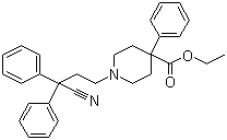 CAS 登录号：915-30-0, 地芬诺酯, 地酚诺酯, 1-(3,3-二苯基-3-氰基丙基)-4-苯基-4-哌啶甲酸乙酯