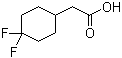 structure of CAS# 915030-40-9, 4,4-Difluoro-cyclohexaneacetic acid