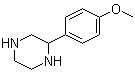 structure of CAS# 91517-26-9, 2-(4-甲氧基苯基)哌嗪