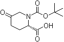 structure of CAS# 915976-41-9, (2S)-1-(叔丁氧羰基)-5-氧代哌啶-2-羧酸