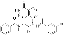 CAS # 916170-19-9, AC 55541, alpha-(Benzoylamino)-3,4-dihydro-4-oxo-1-phthalazineacetic acid (2E)-2-[1-(3-bromophenyl)ethylidene]hydrazide