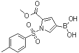 structure of CAS# 916177-00-9, 4-硼酸基-1-[(4-甲基苯基)磺酰基]-1H-吡咯-2-羧酸 2-甲酯