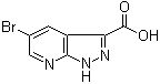 structure of CAS# 916325-85-4, 5-溴-1H-吡唑并[3,4-b]吡啶-3-羧酸