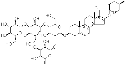 CAS 登录号：91653-50-8, 盾叶新苷