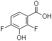 structure of CAS# 91659-08-4, 2,4-Difluoro-3-hydroxybenzoic acid