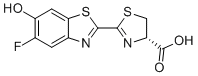 CAS # 916661-57-9, (S)-2-(5-fluoro-6-hydroxybenzo[d]thiazol-2-yl)-4,5-dihydrothiazole-4-carboxylic acid, (4S)-2-(5-fluoro-6-hydroxy-1,3-benzothiazol-2-yl)-4,5-dihydro-1,3-thiazole-4-carboxylic acid