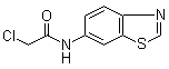 structure of CAS# 916791-26-9, N-6-Benzothiazolyl-2-chloroacetamide