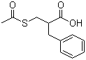 structure of CAS# 91702-98-6, 2-[(Acetylthio)methyl]-phenylpropionic acid