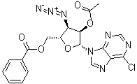 CAS # 917239-29-3, 9-(2-O-Acetyl-3-azido-5-O-benzoyl-3-deoxy-beta-D-ribofuranosyl)-6-chloro-9H-purine