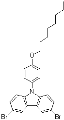 CAS # 917773-26-3, 3,6-Dibromo-9-[4-(octyloxy)phenyl]-9H-carbazole