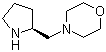 structure of CAS# 91790-91-9, (S)-4-(2-吡咯烷基甲基)吗啉