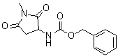 CAS # 91807-59-9, 1-Methyl-2,5-dioxo-3-pyrrolidinecarbamic acid benzyl ester, NSC 156955