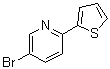 CAS # 91891-74-6, 5-Bromo-2-(thien-2-yl)pyridine, 2-(5-Bromo-2-pyridyl)thiophene