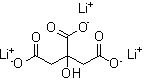 Trilithium citrate molecular structure (CAS 919-16-4)