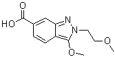 CAS # 919106-93-7, 3-Methoxy-2-(2-methoxyethyl)-2H-indazole-6-carboxylic acid