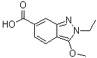 structure of CAS# 919106-95-9, 2-乙基-3-甲氧基-2H-吲唑-6-羧酸