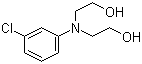 structure of CAS# 92-00-2, 2,2'-(3-Chlorophenylimino)diethanol