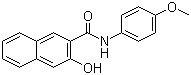 CAS # 92-79-5, 3-Hydroxy-4'-methoxy-2-naphthanilide, C.I. 37535, 2-Hydroxynaphthalene-3-carbonyl-4'-methoxyanilide, Naphthol AS-RL, Azoic Coupling Component 11
