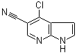 structure of CAS# 920966-02-5, 4-氯-1H-吡咯并[2,3-b]吡啶-5-甲腈