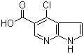 structure of CAS# 920966-03-6, 4-氯-1H-吡咯并[2,3-b]吡啶-5-羧酸