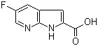 structure of CAS# 920978-94-5, 5-氟-1H-吡咯并[2,3-b]吡啶-2-甲酸