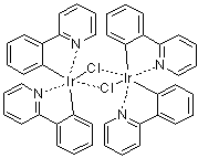 structure of CAS# 92220-65-0, 二氯四(2-(2-吡啶基)苯基)二铱(III)