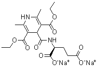 CAS # 92236-42-5, Glutapyrone, (S)-4-[[(1,3-Dicarboxypropyl)amino]carbonyl]-1,4-dihydro-2,6-dimethyl-3,5-pyridinedicarboxylic acid 3,5-diethyl ester disodium salt